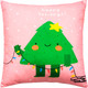 Миниатюра изображения товара Подушка декоративная MATEX Winter. Елочка / 58-113 (зеленый/розовый)