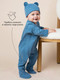 Миниатюра изображения товара Комплект одежды для малышей Amarobaby Nature / AB-OD23-3101N/2082-74 (синий/мишки, р.74-80)