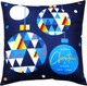 Миниатюра изображения товара Подушка декоративная MATEX Winter. Открытка 3 / 58-441 (темно-синий/синий)