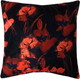 Миниатюра изображения товара Подушка декоративная MATEX Concept Line. Маки на черном / 34-483 (черный/красный)