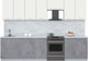 Миниатюра изображения товара Кухонный гарнитур Интерлиния Мила Пластик 3.0 А (зефирный/оксид темный/серый каспий)