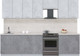Миниатюра изображения товара Кухонный гарнитур Интерлиния Мила Пластик 3.0 А (оксид светлый/оксид темный/травертин серый)