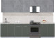 Миниатюра изображения товара Кухонный гарнитур Интерлиния Мила Пластик 3.0 А (оксид темный/шторм/травертин серый)