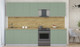 Миниатюра изображения товара Кухонный гарнитур Интерлиния Мила Пластик 3.0 А (полынь/полынь/дуб бунратти)