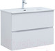 Миниатюра изображения товара Тумба под умывальник Aquanet Джейн 90 Flat / 335425 (белый матовый)