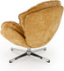 Миниатюра изображения товара Кресло мягкое Halmar Guido (горчичный/хром)