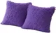 Миниатюра изображения товара Комплект подушек декоративных MATEX Plush Line / 59-158 (2шт, фиолетовый)