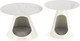 Миниатюра изображения товара Комплект журнальных столиков Halmar Osario / V-CH-OSARIO-LAW (мрамор белый/белый)
