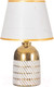 Миниатюра изображения товара Прикроватная лампа Risalux Лаура 10418637 (белый/золото)