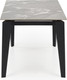 Миниатюра изображения товара Обеденный стол Halmar Felix (серый мрамор/черный)