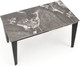 Миниатюра изображения товара Обеденный стол Halmar Felix (серый мрамор/черный)