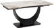 Миниатюра изображения товара Обеденный стол Halmar Fernando (белый мрамор/черный)