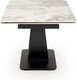 Миниатюра изображения товара Обеденный стол Halmar Fernando (белый мрамор/черный)