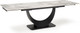 Миниатюра изображения товара Обеденный стол Halmar Fernando (белый мрамор/черный)