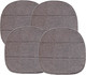 Миниатюра изображения товара Комплект подушек на стул MATEX Elegant / 64-770 (4шт, темно-коричневый)