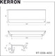 Миниатюра изображения товара Ручка для мебели Kerron RT-006-400 SC (матовый хром)