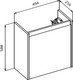 Миниатюра изображения товара Тумба с умывальником BelBagno Kraft MINI-500/260-1A-SO-RNN-L + 7045-KL