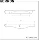 Миниатюра изображения товара Ручка для мебели Kerron RT-002-150 (хром)