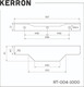 Миниатюра изображения товара Ручка для мебели Kerron RT-004-1000 BL (матовый черный)