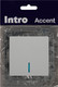 Миниатюра изображения товара Выключатель INTRO Accent 6-102-01 / Б0063445 (белый)