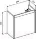 Миниатюра изображения товара Тумба с умывальником BelBagno Kraft MINI-500/260-1A-SO-RNN-R + 7045-KL