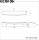 Миниатюра изображения товара Ручка для мебели Kerron RT-003-700 BL (матовый черный)