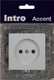 Миниатюра изображения товара Розетка INTRO Accent 6-201-01 / Б0063653 (белый)