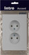 Миниатюра изображения товара Розетка INTRO Accent 6-204-01 / Б0063447 (белый)