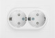 Миниатюра изображения товара Розетка INTRO Accent 6-208-01 / Б0063528 (белый)