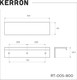 Миниатюра изображения товара Ручка для мебели Kerron RT-005-800 SC (матовый хром)