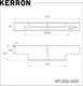 Миниатюра изображения товара Ручка для мебели Kerron RT-001-600 BL (матовый черный)