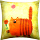 Миниатюра изображения товара Подушка декоративная MATEX Kotoklism line. Тигр / 52-036 (горчичный/лососевый)