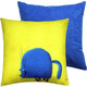 Миниатюра изображения товара Подушка декоративная MATEX Kotoklism line. Пухля уста / 52-111 (желтый/малиновый/синий)