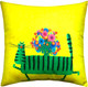 Миниатюра изображения товара Подушка декоративная MATEX Kotoklism line. Кот-скамейка / 52-135 (желтый/зеленый/синий)