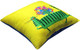 Миниатюра изображения товара Подушка декоративная MATEX Kotoklism line. Кот-скамейка / 52-135 (желтый/зеленый/синий)