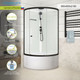 Миниатюра изображения товара Душевая кабина Domani-Spa Simple 99 high Black / DS01Sm99HWCl00.Gt-V1.2-Black (белый/прозрачное стекло)