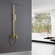 Миниатюра изображения товара Душевая система со смесителем Abber Wasserfall AF8616G (золото матовое)
