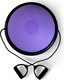 Миниатюра изображения товара Баланс-платформа Calviano Bosu Ball (46см, фиолетовый)
