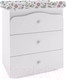 Миниатюра изображения товара Комод пеленальный Polini Kids Basic 3275 Единорог Сладости (белый)