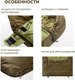 Миниатюра изображения товара Спальный мешок RSP Outdoor Chill 200 Big  / SB-СH-200-BIG-GNBR-L (зеленый/коричневый)