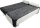 Миниатюра изображения товара Диван KRONES Атлант (велюр черный/молочно-серый)