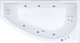 Миниатюра изображения товара Ванна акриловая Triton Бэлла 140x77 L Экстра Стандарт Flat (с гидромассажем)