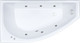 Миниатюра изображения товара Ванна акриловая Triton Бэлла 140x77 Экстра Базовая Flat R (с гидромассажем)