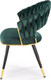 Миниатюра изображения товара Стул Halmar K551 (зеленый/черный/золото)