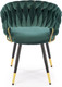 Миниатюра изображения товара Стул Halmar K551 (зеленый/черный/золото)