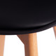Миниатюра изображения товара Стул барный Tetchair Tulip Bar пластик/дерево (черный/натуральный)