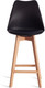 Миниатюра изображения товара Стул барный Tetchair Tulip Bar пластик/дерево (черный/натуральный)
