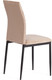 Миниатюра изображения товара Стул Tetchair Capri металл/флок (бежевый/черный)