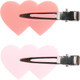 Миниатюра изображения товара Набор заколок для волос Solomeya No Crease Hair Clips Heart / 14-2094 (4шт)