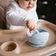 Миниатюра изображения товара Тарелка для кормления BabyOno Силиконовая с присоской / 1481/01 (голубой)